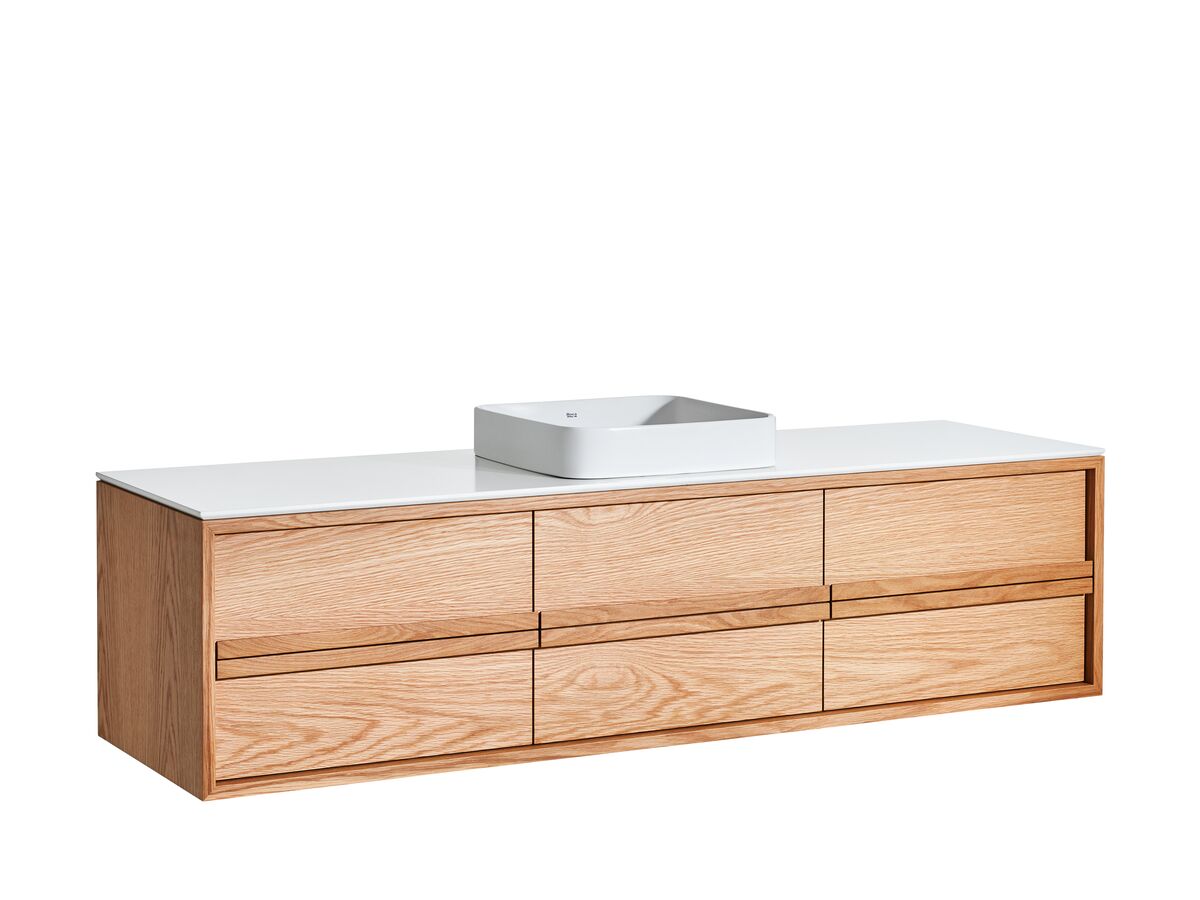 ISSY Z8 1500mm x 450mm x 390mm Vanity Unit 4/5 Drawers Semi Inset Basin