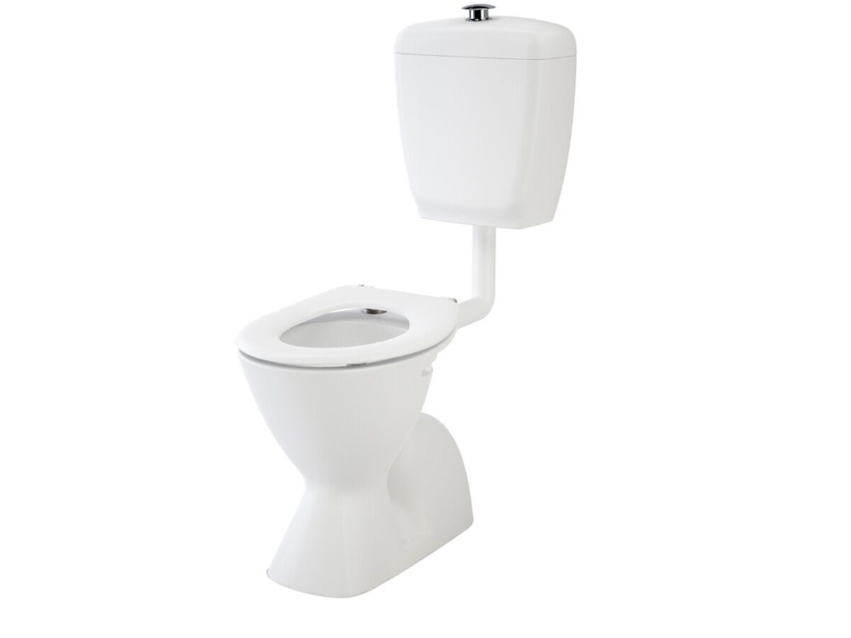 Cosmo Sovereign Care 4.5/3 Toilet Suite with Caravelle Seat White (4 Star)
