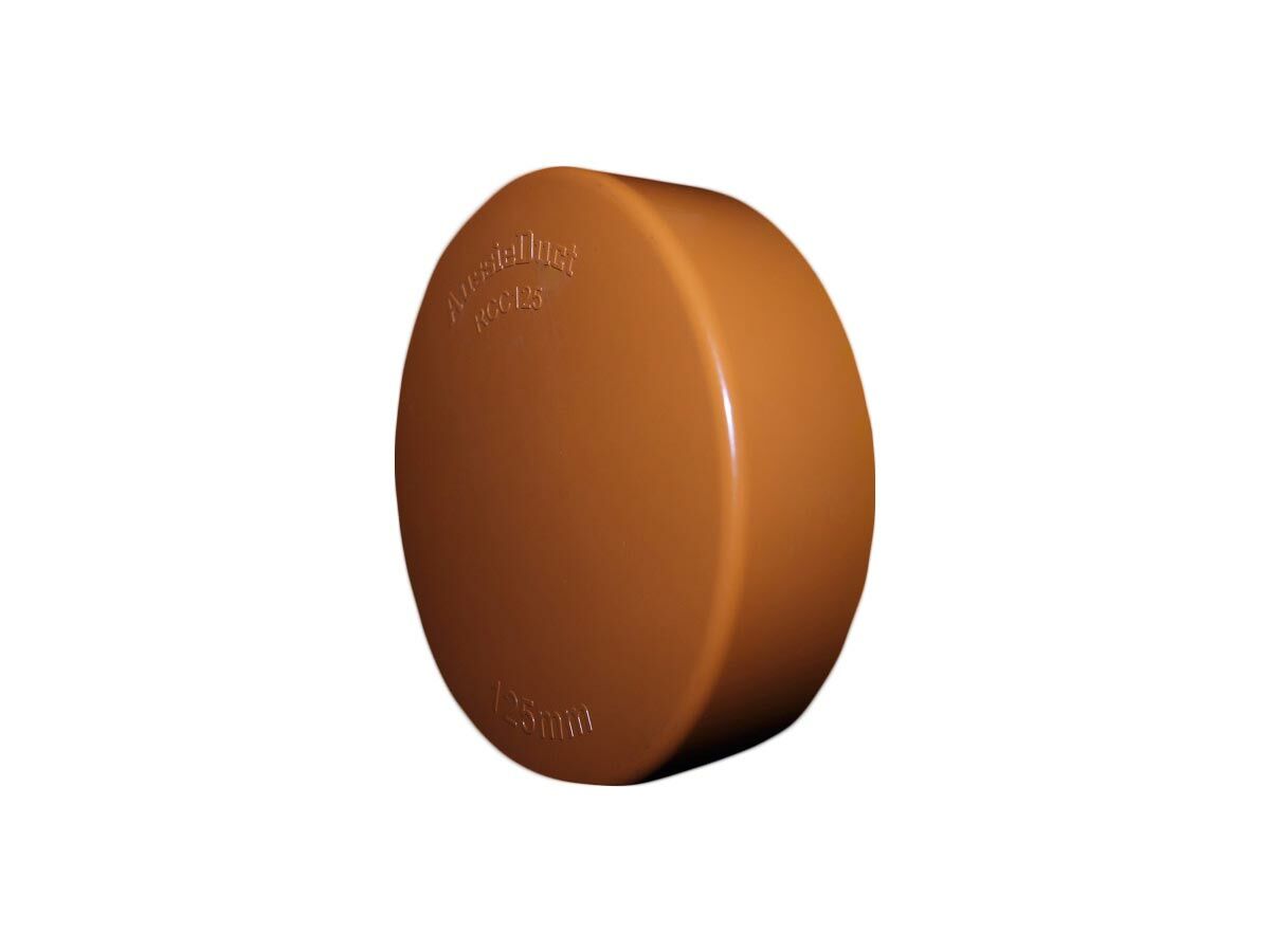 Conduit End Cap 125mm Orange from Reece