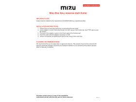 Installation Instructions - Mizu Bloc MK2 Waterfall Bath Outlet