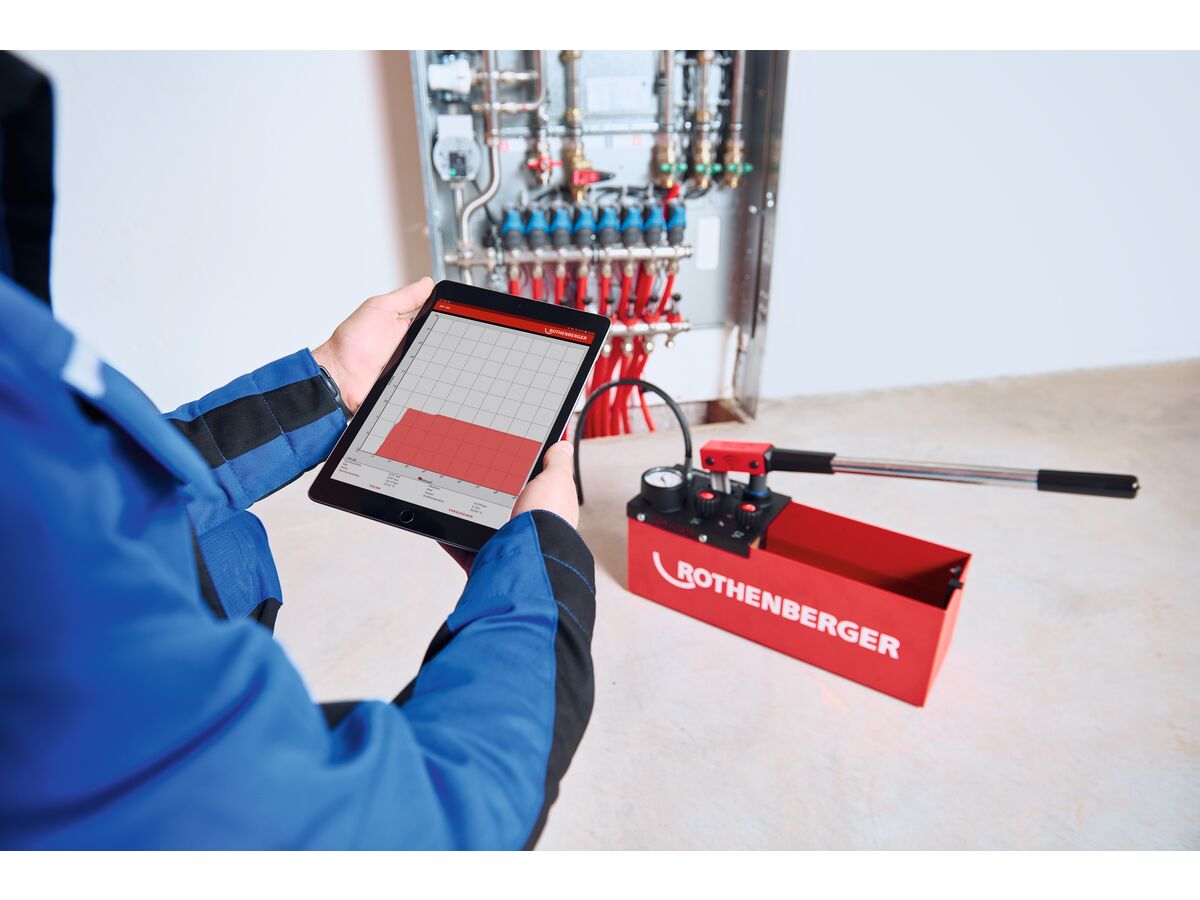 Rothenberger RP50 Digital Test Pump Bucket from Reece