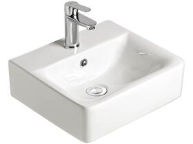 American Standard Concept Wall Basin with Fixing Bolts 1 Taphole 400mm White