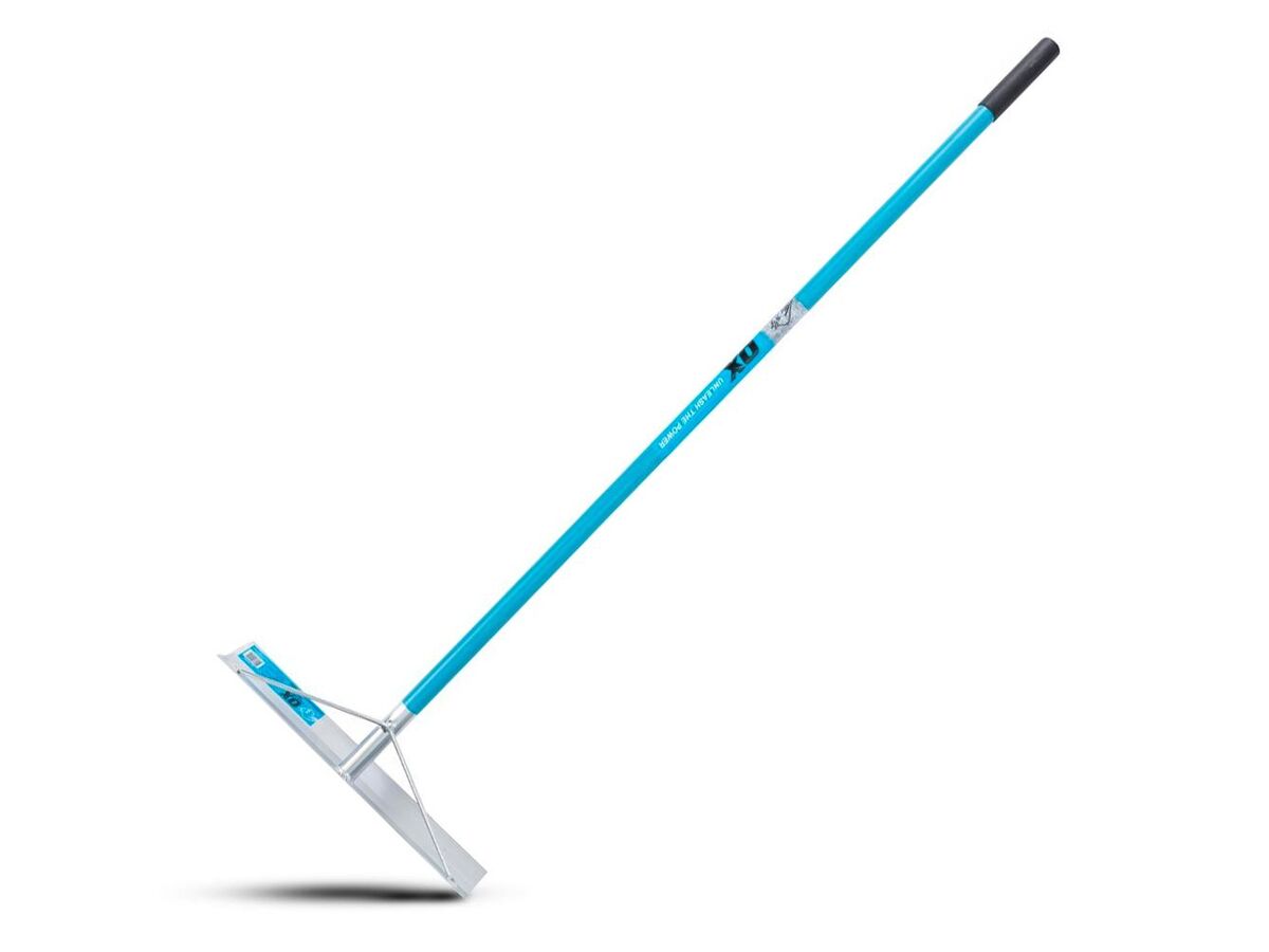 OX Pro Aluminum Concrete Rake - Without Hook