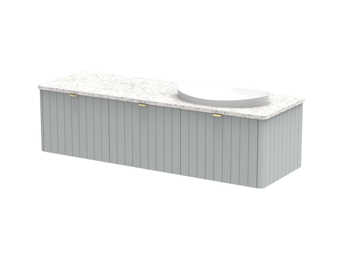 Kado Neue All-Door 1500 Right Offset Bowl Wall Hung Caesarstone