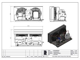 Tecumseh EVO Condensing Unit 3hp R404 MHBP EPCH4540Z-3 Phase