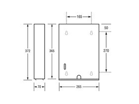 Paper Towel Disp Slim (Interleaved) Stainless Steel