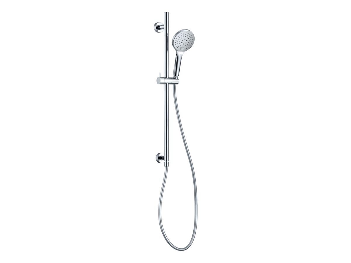 Mizu Drift Single Rail Shower with Top Rail Water Inlet Chrome (3 Star