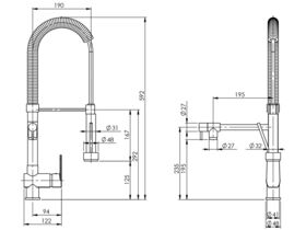 Vivid Multi Function Sink Mixer Chrome (6 Star)