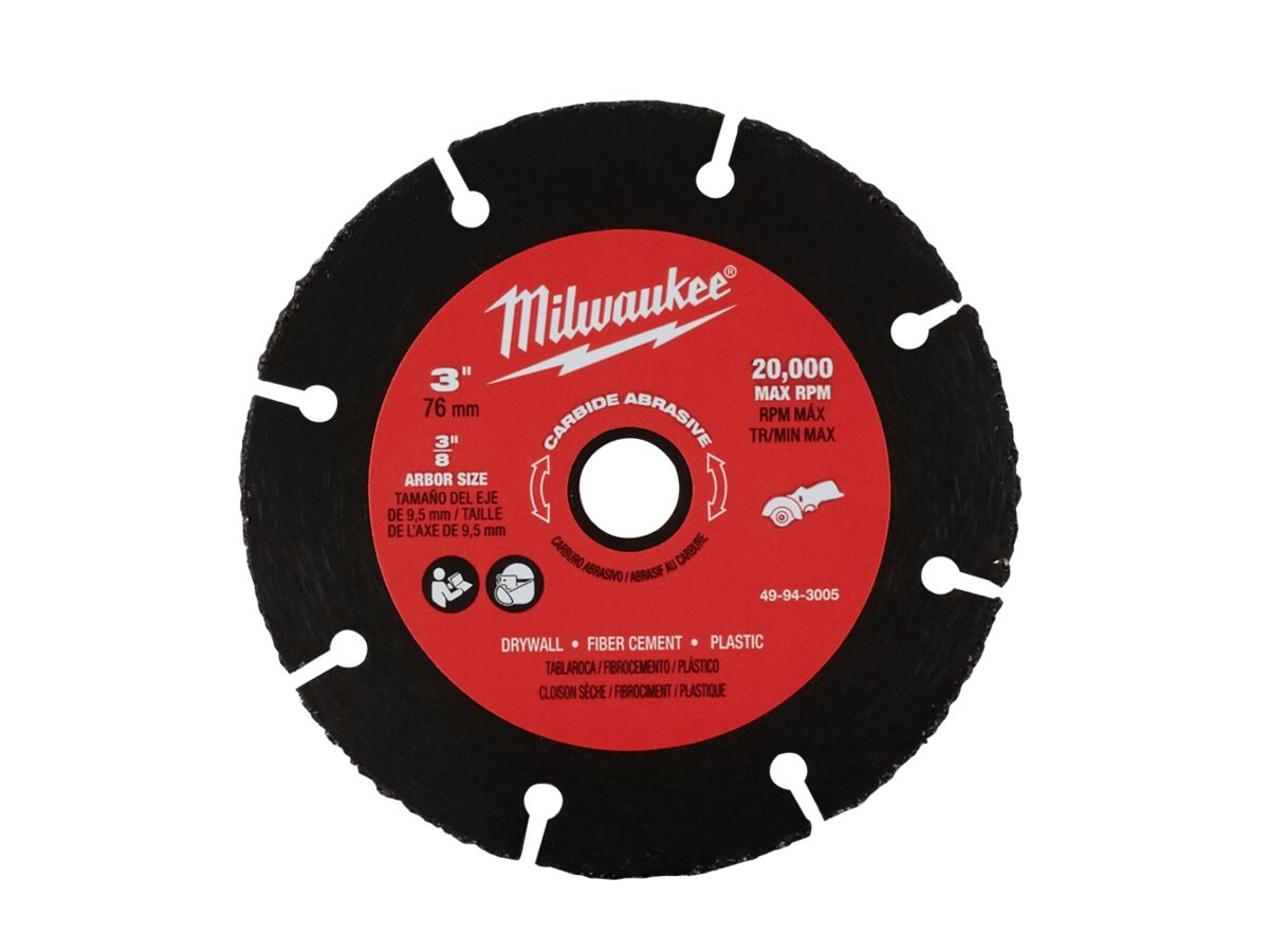 Milwaukee 3" CARBIDE ABRASIVE WHEEL