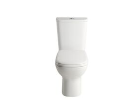 Posh Domaine Rimless Close Coupled Back to Wall Toilet Suite Back Inlet with Soft Close Quick Release Seat (4 Star)
