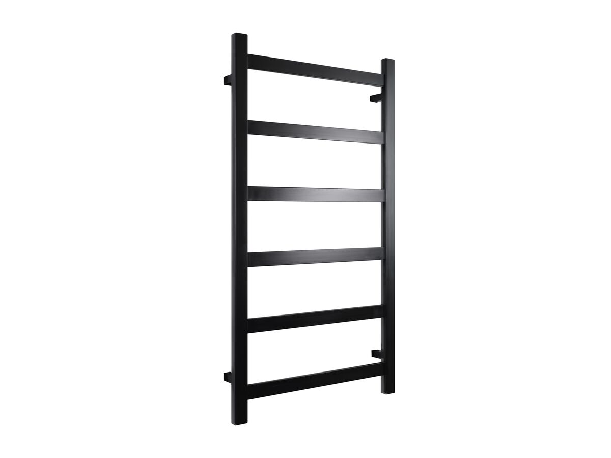 Mizu Bloc MK2 550 x 1050mm Heated Towel Rail Low Voltage 24V Matte Black