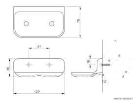 RBA Vandal Resistant Soap Dish Chrome