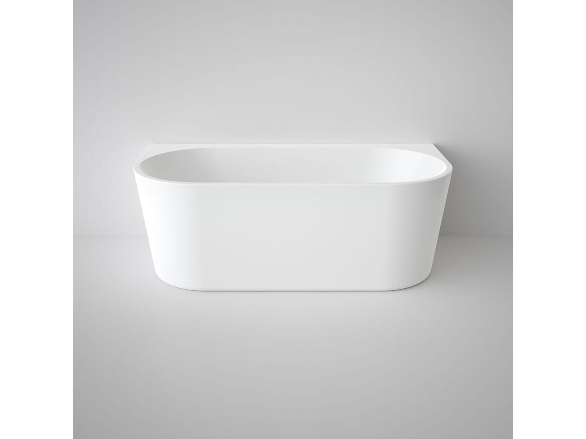 Aura Back To Wall Freestanding Bath 1600 White