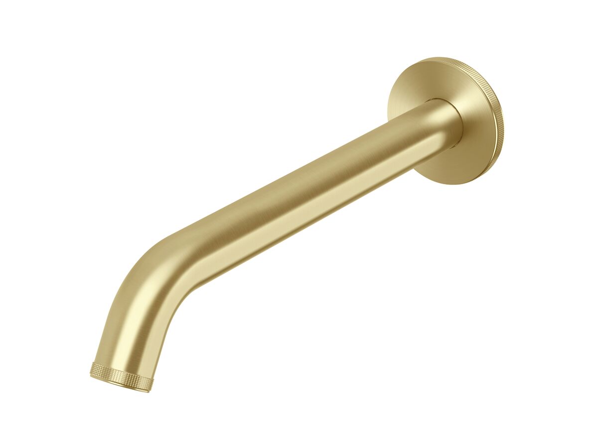Hero - Milli Etch Wall Basin / Bath Outlet 250mm Brushed Gold (6 Star)