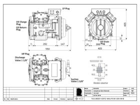 Tecumseh Semi Hermetic Compressor SH4615Z