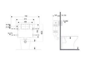 Hideaway+ Undercounter Cistern Back to Wall (4 Star)