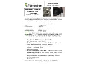 Specification Sheet - Thermotec Pipe Sleeve