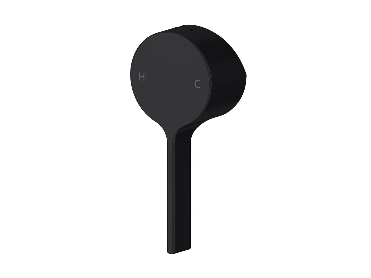Mizu Stream Shower Mixer Handle Complete Matte Black