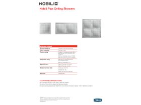 Specification Sheet - Nobili Plus Ceiling Shower Chrome (2 Star)