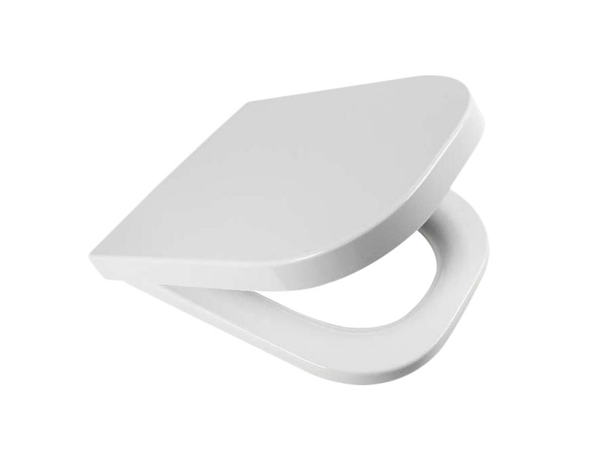 Roca The Gap Square Rimless Soft Close Quick Release Seat White from Reece