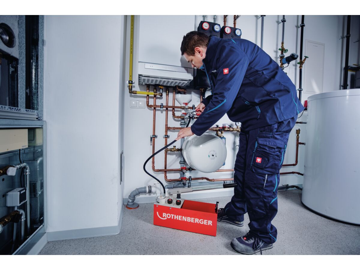 Rothenberger RP50 Pressure Test Pump/Bucket from Reece