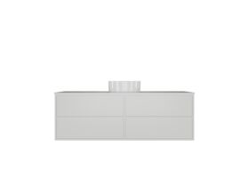 Kado Aspect Wall Hung Vanity Unit 1500mm Single Bowl 4 Drawer Corian 20mm Top