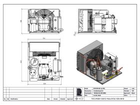 Tecumseh EVO Condensing Unit 1hp R404 MHBP EPCH9510Z 1 Phase
