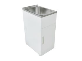 Posh Domaine Trough & Cabinet 27L with Bypass 2 Taphole Stainless Steel