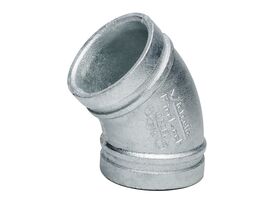 Victaulic Roll Groove Elbow Galvanised x 45 Degree