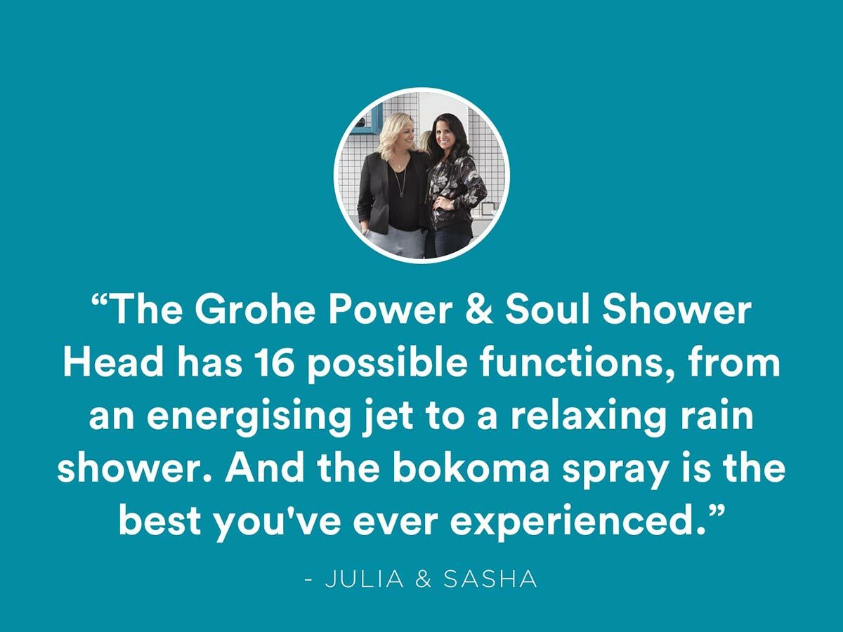 GROHE Power & Soul Cosmo 190mm Overhead Shower & Arm Chrome