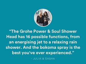 GROHE Power & Soul Cosmo 190mm Overhead Shower & Arm Chrome