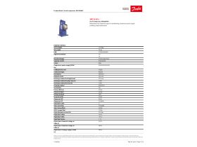 Specification Sheet - Danfoss Scroll Compressor 3PH ST CON SM120-4Vi