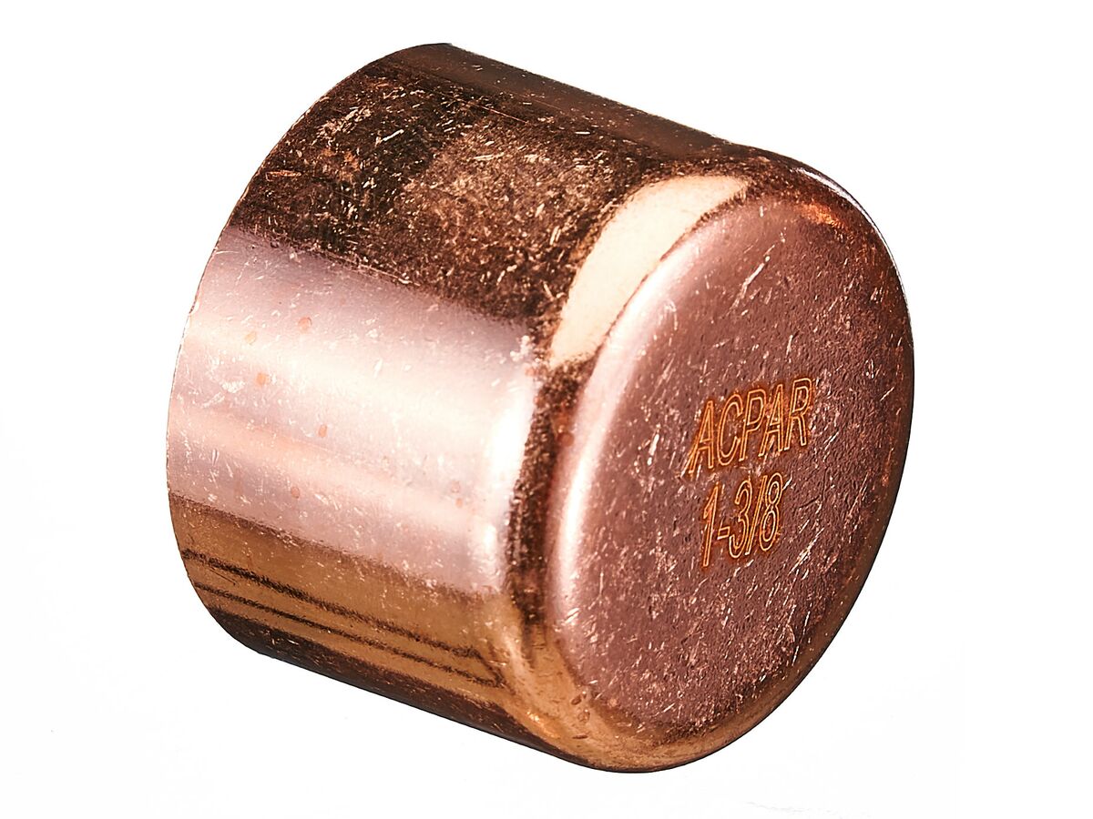 Ardent Copper End Cap 1 3/8" Packet of 1 from Reece