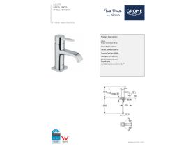 Technical Guide - GROHE Allure Basin Mixer Chrome (5 Star)