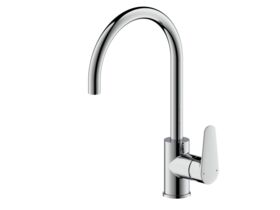 Hero - Posh Solus Gooseneck Sink Mixer Tap Chrome (5 Star)