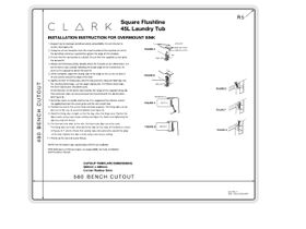 Installation Instructions - Clark Square Flushline Sink 45 Litre