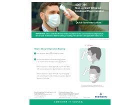 User Manual - Emerson Infrared Forehead Thermometer