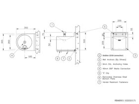 RBA Wall Mounted Drinking Fountain Stainless Steel