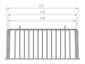 Mizu Round Sink Wire Basket Chrome