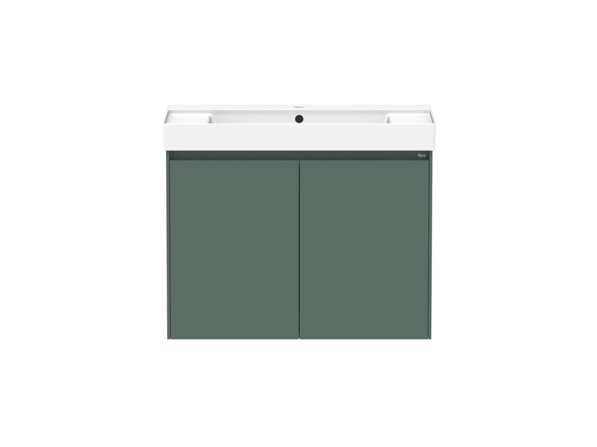 Roca Ona Vanity All Door Centre Bowl 800mm Matte Green