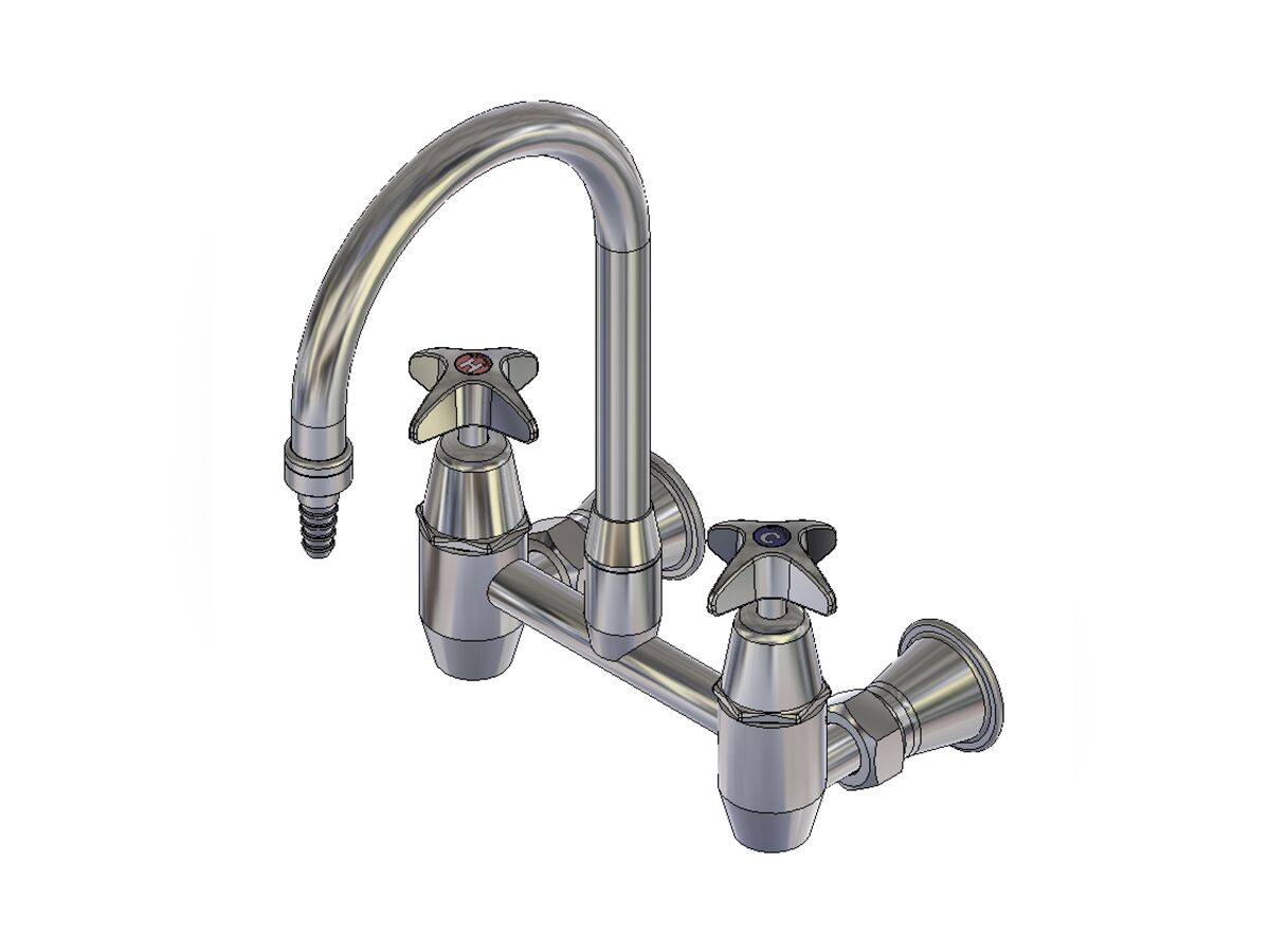 Enware Type 19 Wall Mixing Set with Swivel Outlet (3 Star) from Reece