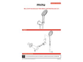 Installation Instructions - Mizu Drift Handshower with Water Inlet Wall Bracket Brushed Gold (3 Star)