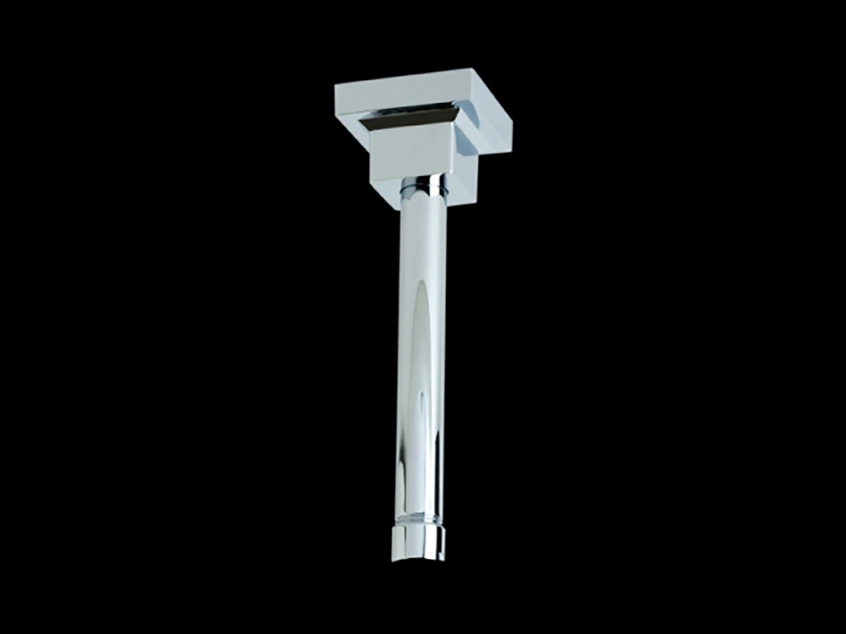 Ceiling Dropper with Square Flange 300mm Chrome