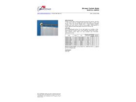 Specification Sheet - Curtain Rod "L" Shaped with Support 1200 x 1200mm Stainless Steel