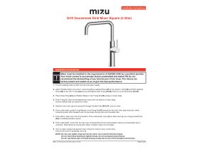 Installation Instructions - Mizu Drift Gooseneck Sink Mixer Tap Square (5 Star)
