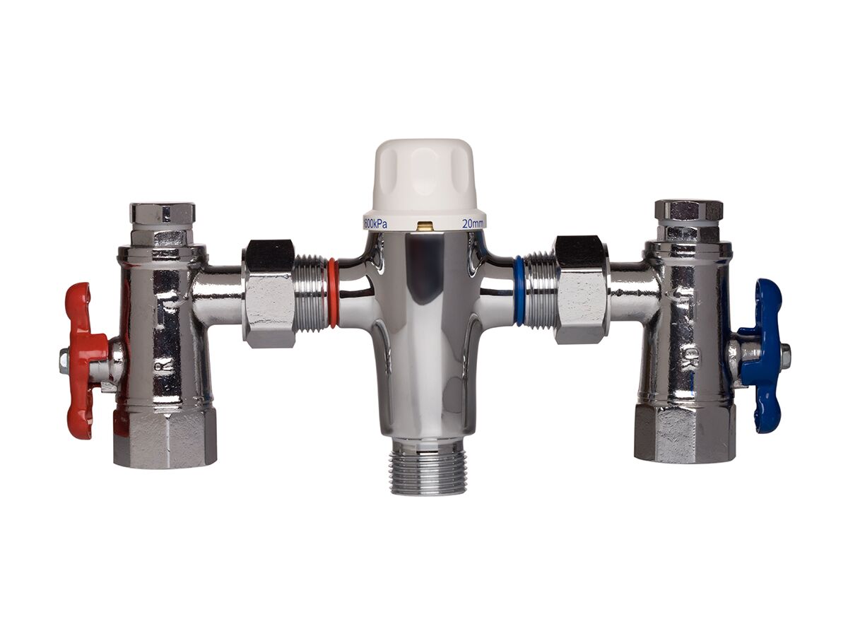 Aquablend 2000 Thermostatic Mixing Valve with Isolating Valve 20mm