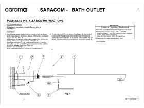 Installation Instructions - Caroma Saracom Wall Bath Outlet Round Backplate 150mm Chrome