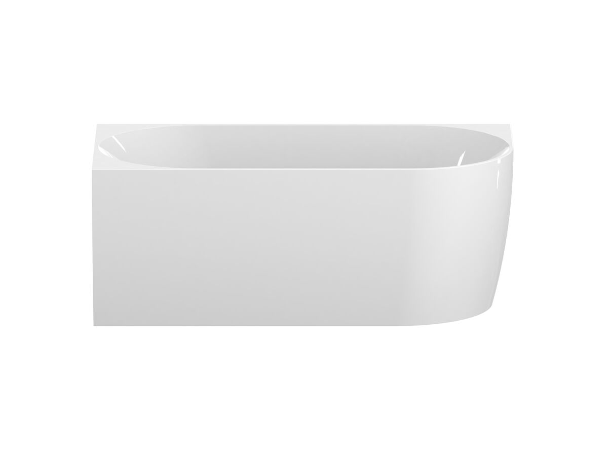 Posh Solus Back To Corner Freestanding Bath 1500mm Left Corner White