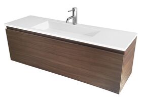 Tasca Slimline Wall Hung Vanity Unit Single Bowl 1200mm