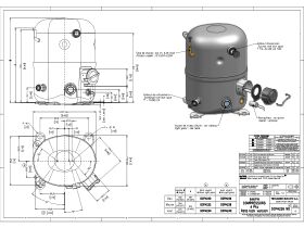 Tecumseh Compressor 1.5HP R134A MHBP FH4518Y-V